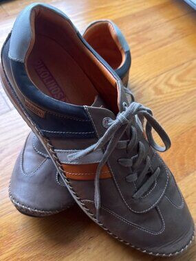 Pikolinos M6A Leather sneakers Men's EU 43 US 10.5 gray orange casual comfort sh